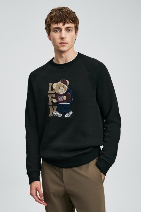 Male Sweatshirt Black - Lufian