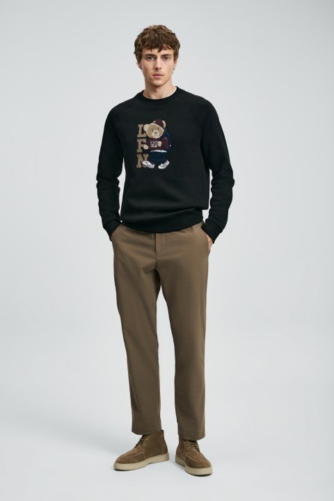 Male Sweatshirt Black - Lufian (1)