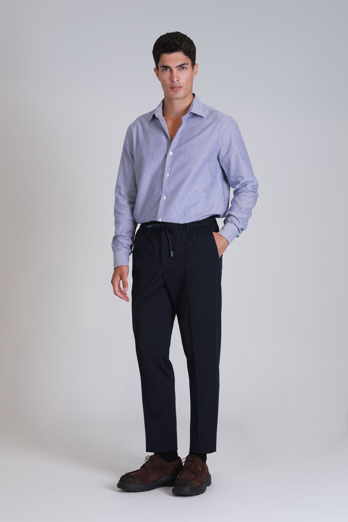 Strıt Erkek Basic Gömlek Slim Fit Lacivert - Lufian (1)