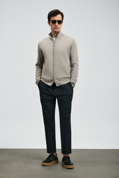 Strus Smart Erkek Chino Pantolon Slim Fit Siyah - Lufian