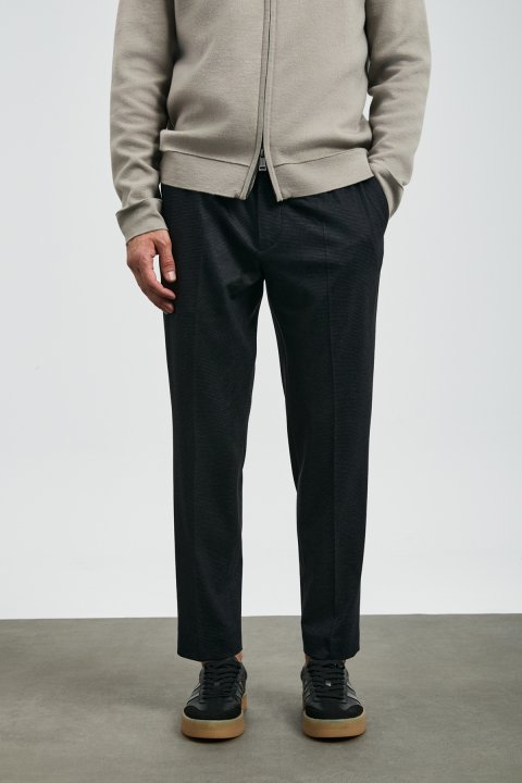 Strus Smart Erkek Chino Pantolon Slim Fit Siyah - Lufian (1)