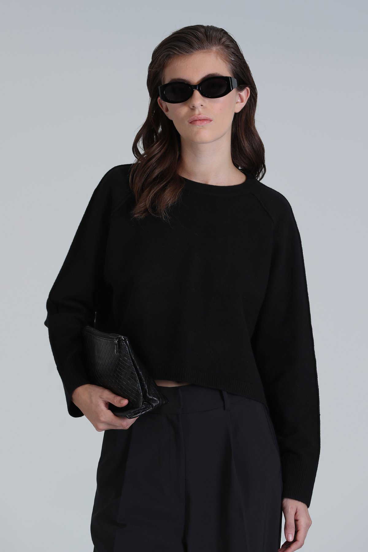 Sun Kadın Kazak Siyah - Lufian (1)