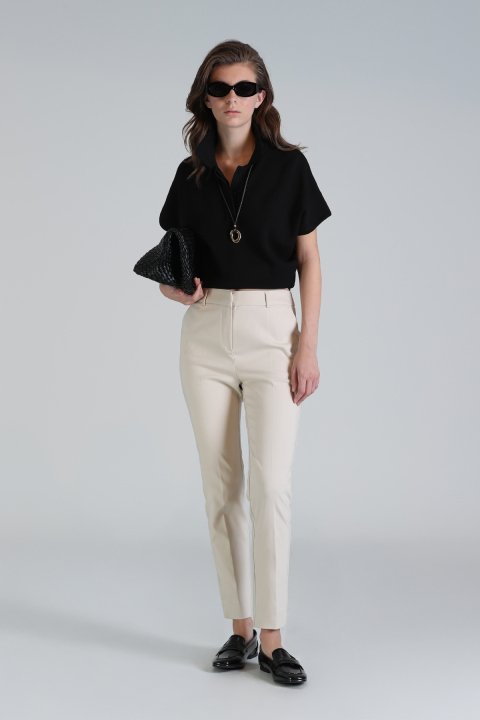 Sun Kadın Pantolon Ekru - Lufian