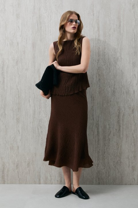 Sunny Women's Skirt Brown - LUFIAN (1)