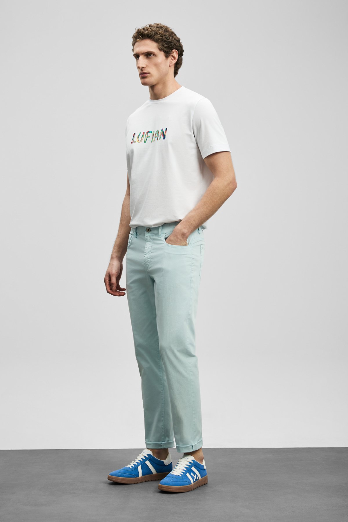 Modern Graphic T- Shirt Off Whıte - Lufian (1)