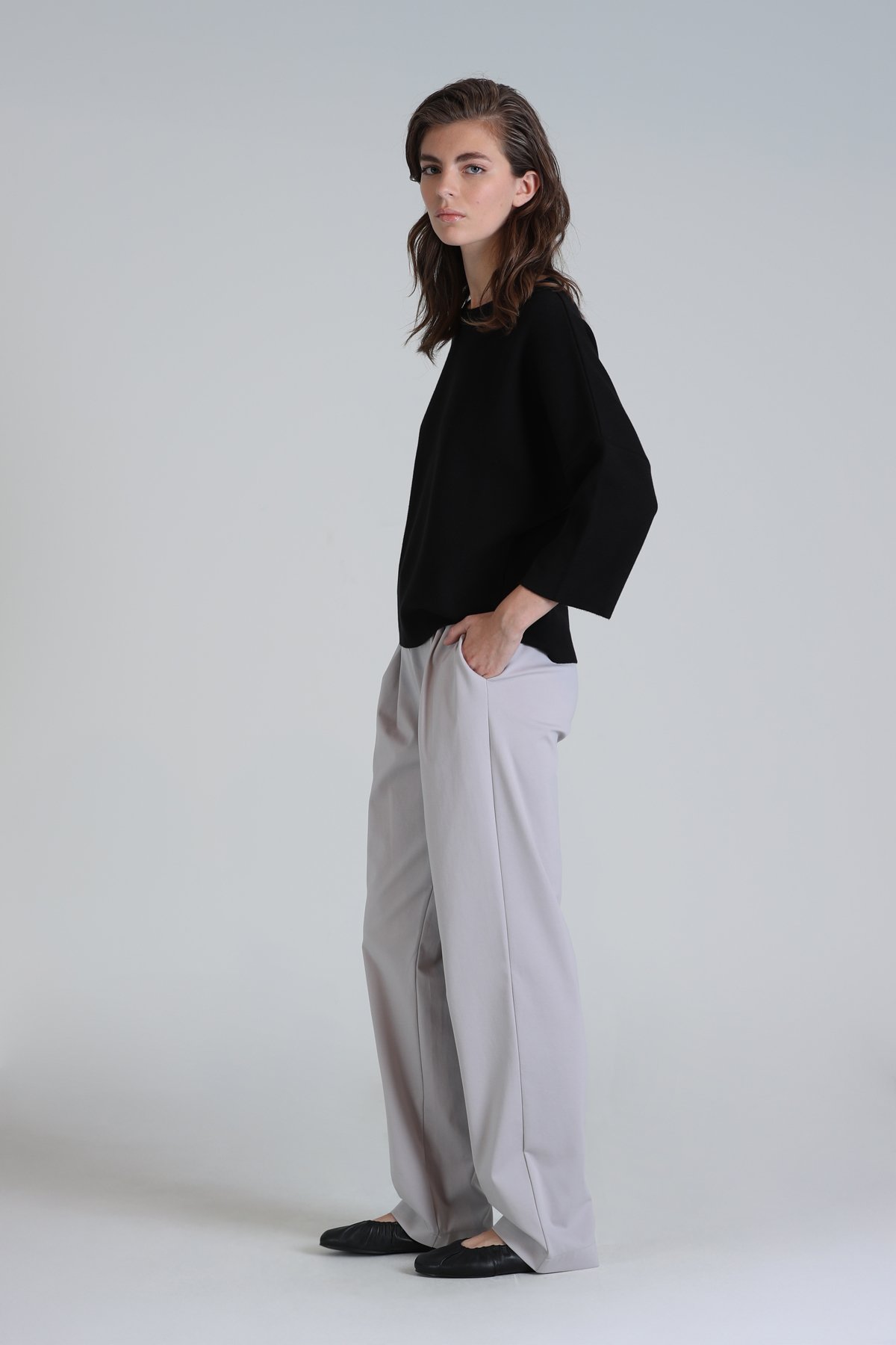 Tasha Kadın Pantolon Taş - Lufian