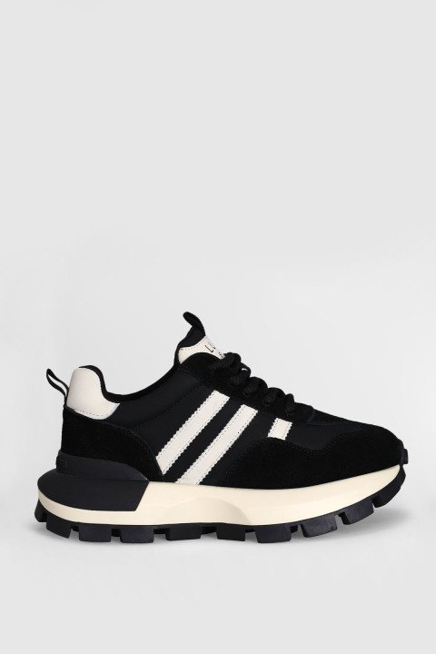 Tatum Kadın Sneaker Ayakkabı Siyah - Lufian