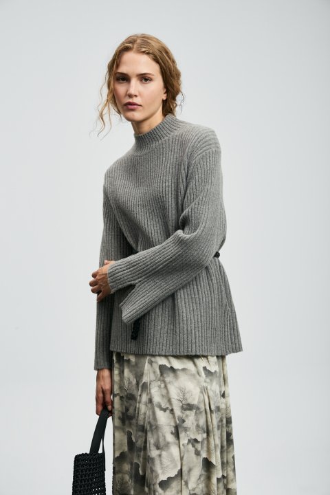 Tatum Women's Sweater Mink - LUFIAN (1)