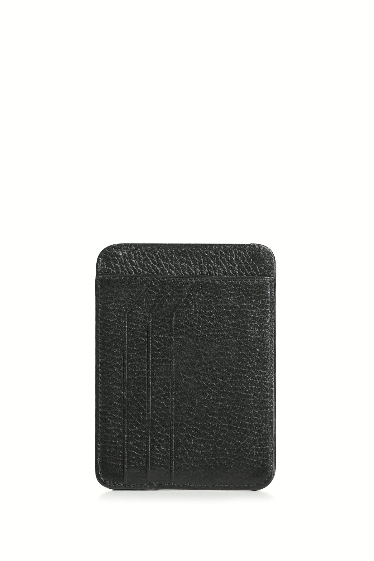 Taylor Men's Leather Card Holder Black - LUFIAN (1)