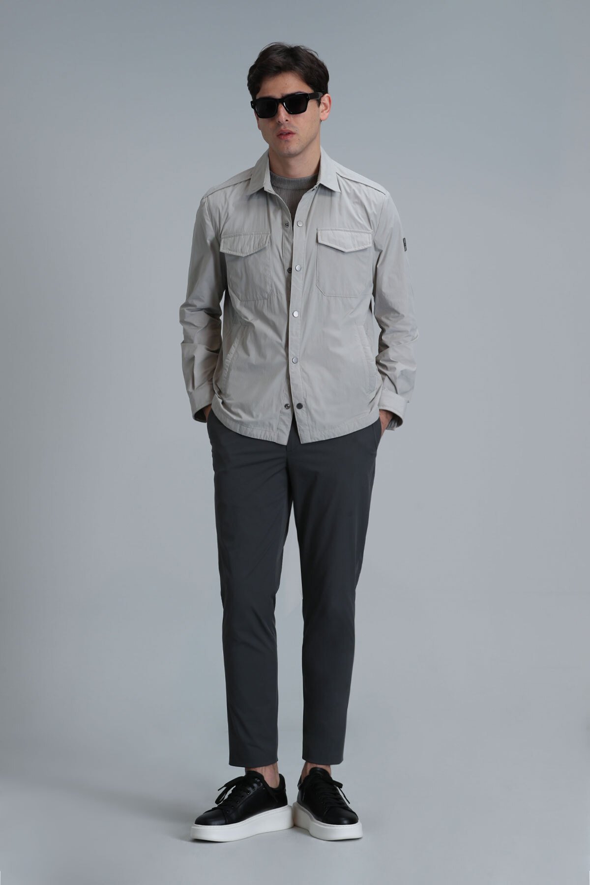 Terry Male Coat Grey - Lufian (1)