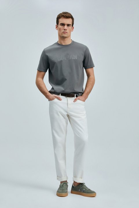 Thınk Modern Grafik T- Shirt Koyu Yeşil - Lufian