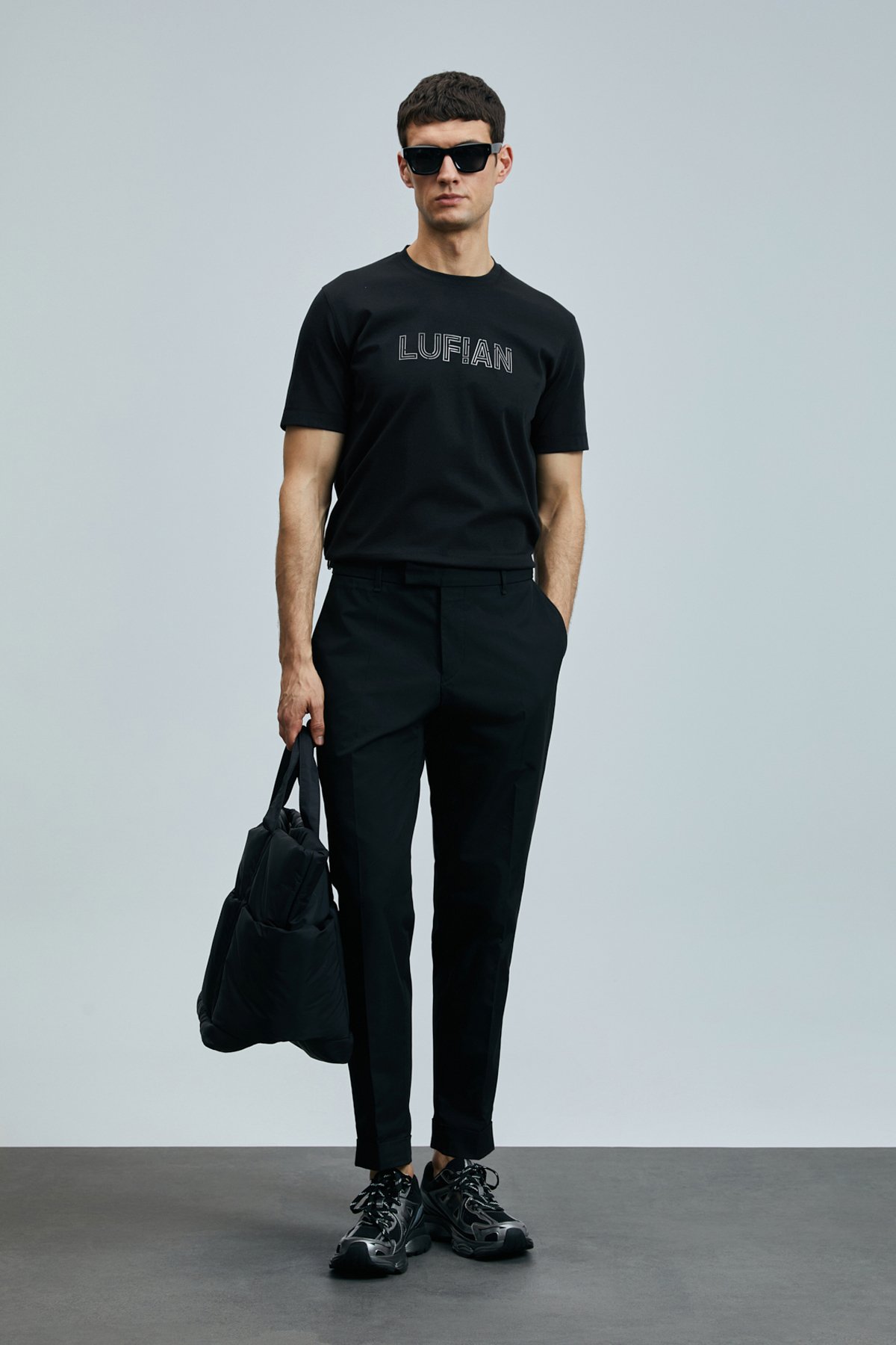 Thınk Modern Grafik T- Shirt Siyah - Lufian (1)