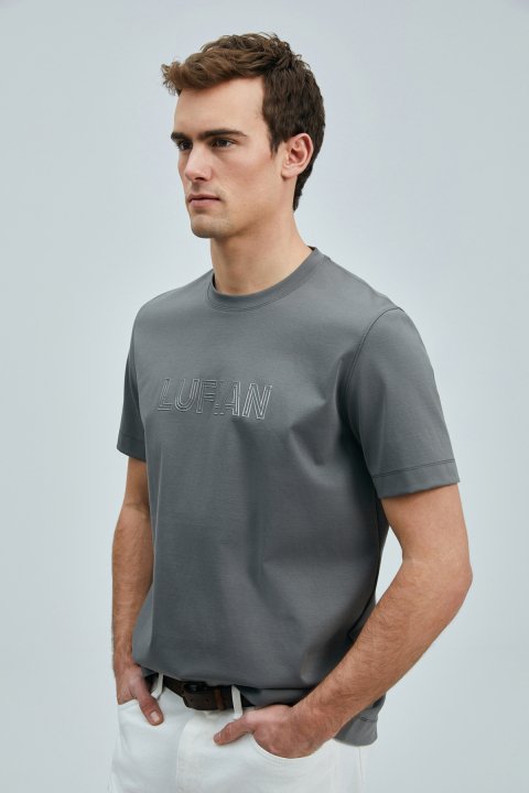 Thınk Modern Graphic T-Shirt Dark Green - LUFIAN