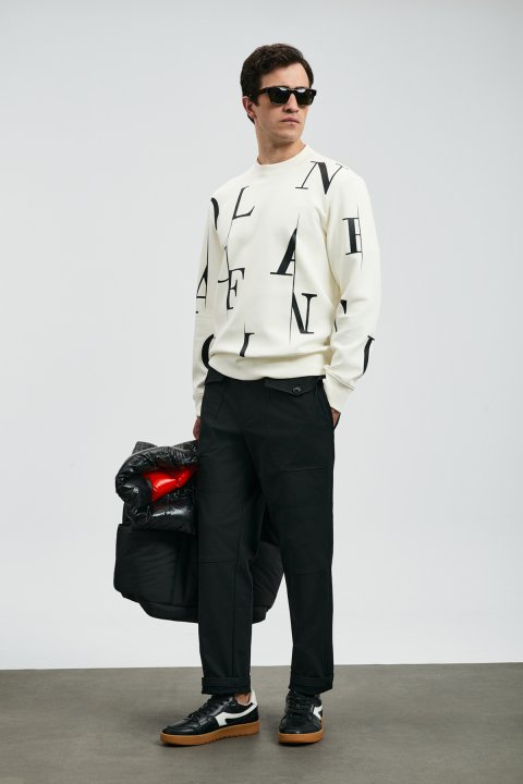 Male Sweatshirt Off Whıte - Lufian