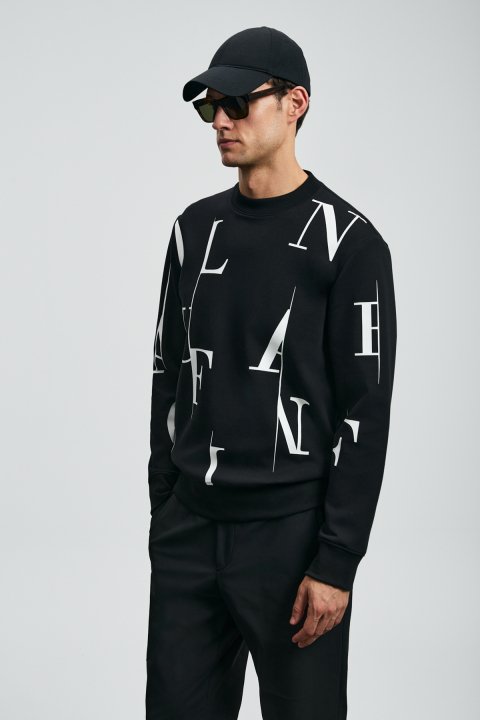 Tıffany Erkek Sweatshirt Siyah - LUFIAN