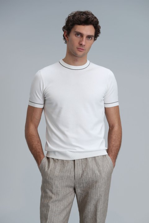 Tıno Erkek Kazak Ekru - Lufian