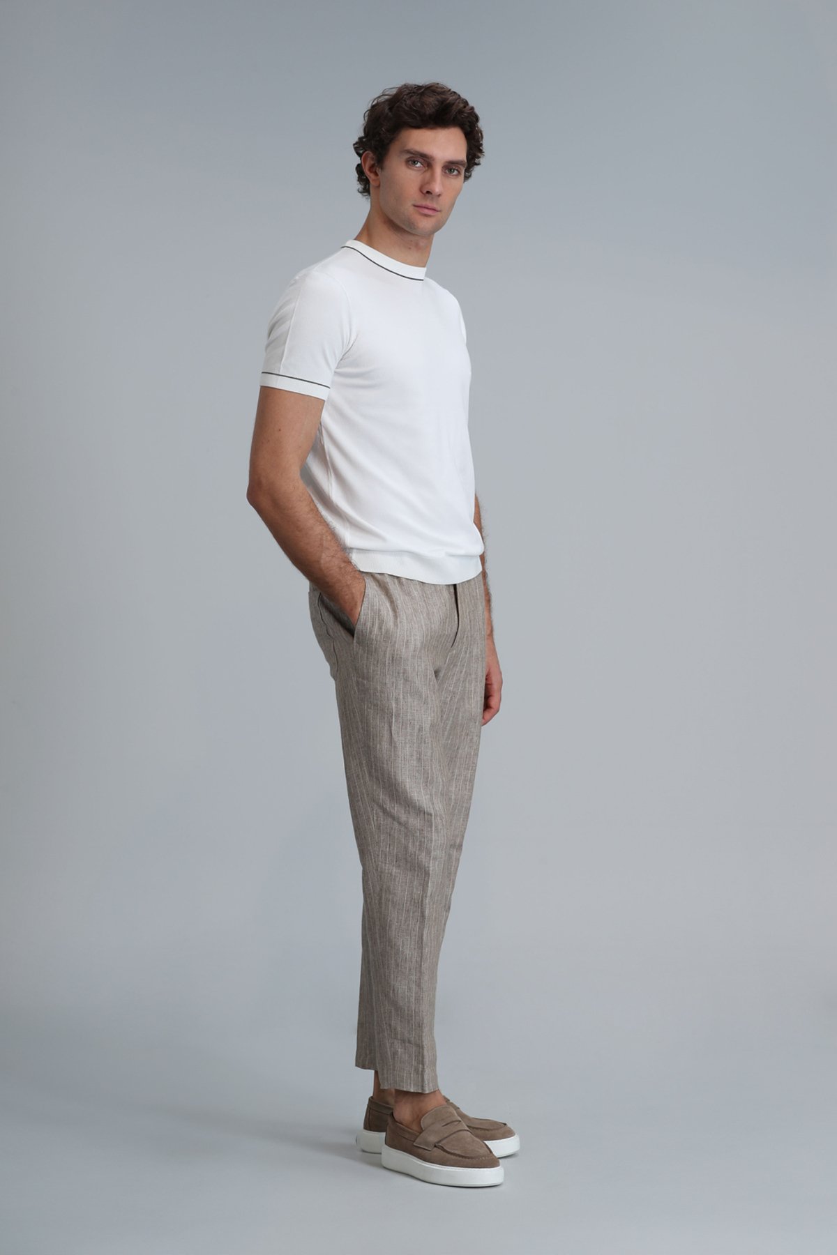 Tıno Erkek Kazak Ekru - Lufian (1)