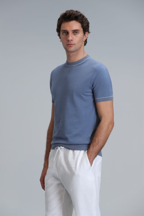 Tıno Erkek Kazak Koyu Mavi - Lufian