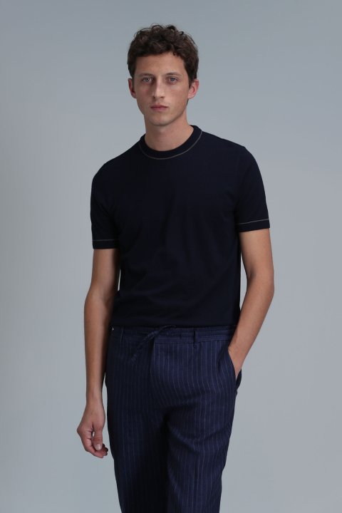 Tıno Erkek Kazak Lacivert - Lufian