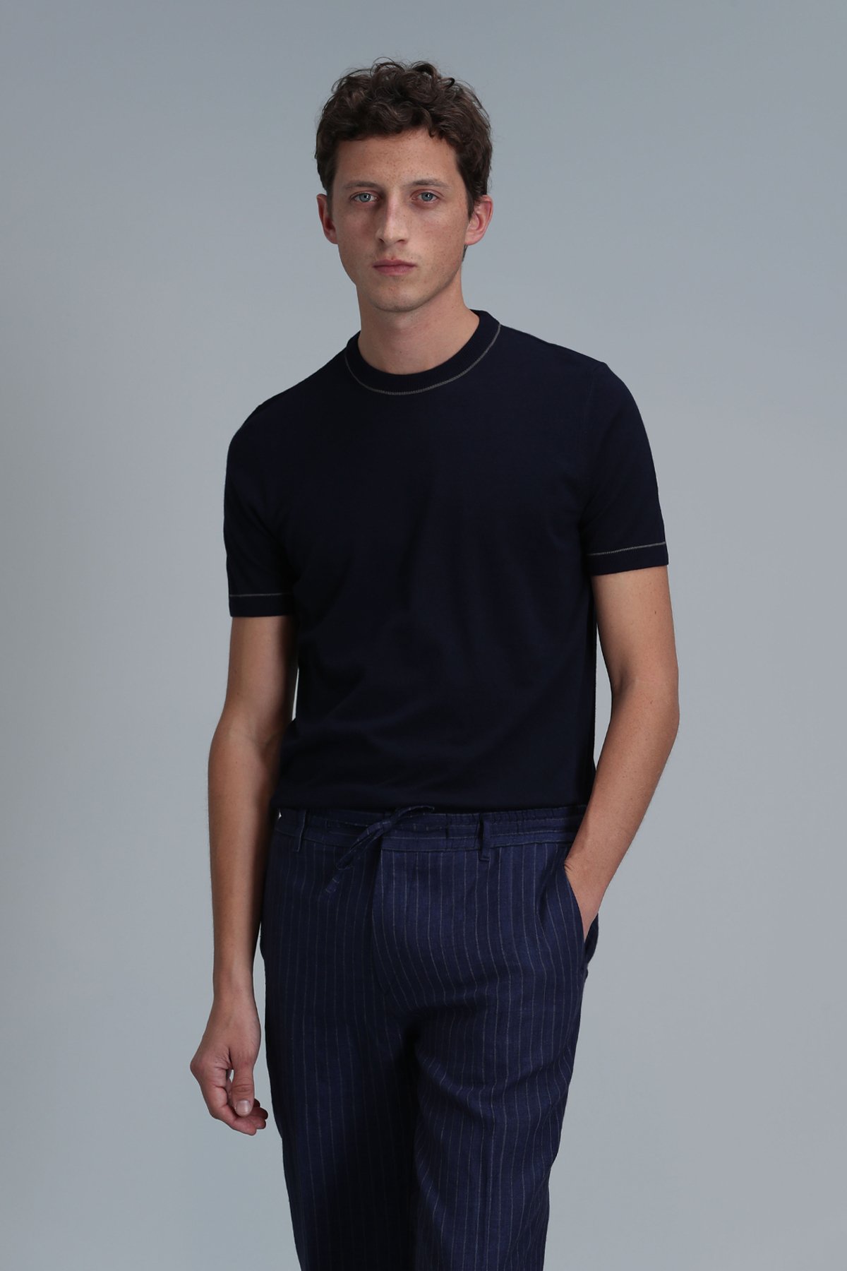 Tıno Erkek Kazak Lacivert - Lufian