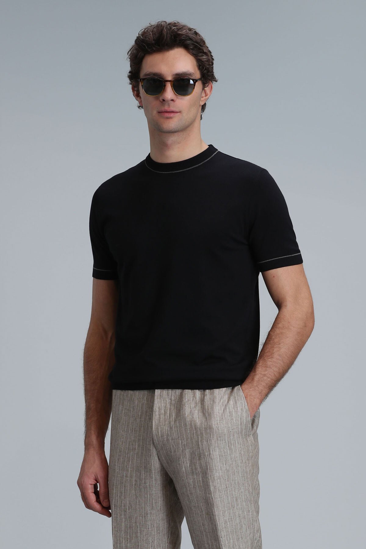 Tıno Erkek Kazak Siyah - Lufian