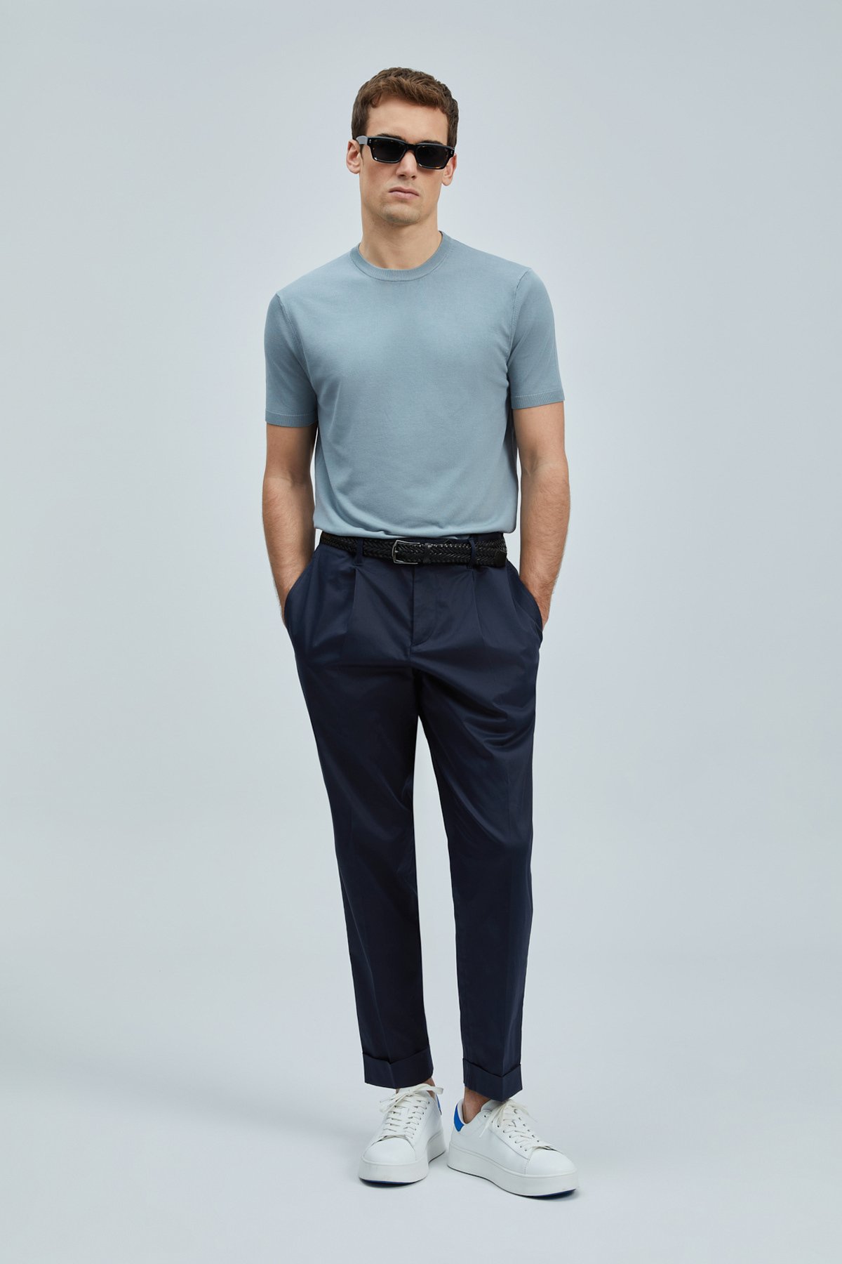 Tıno Erkek Modal Karışımlı Kazak Açık Yeşil - Lufian