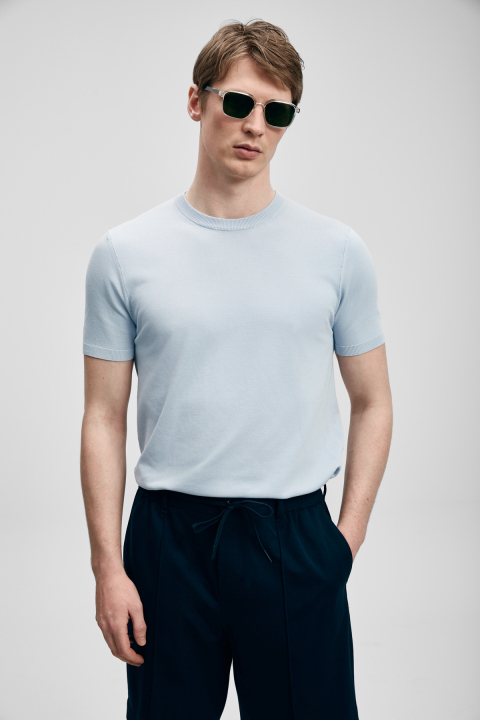 Tıno Men's Modal Blend Sweater Light Grey - Lufian