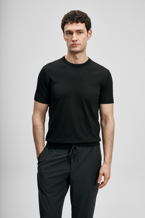 Tıno Men's Modal Blend Sweater Black - Lufian