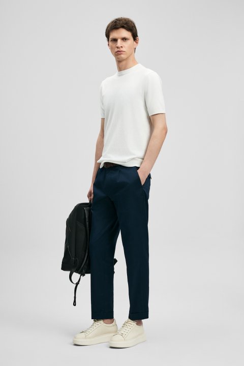 Tıno Men's Modal Blend Sweater Off White - Lufian (1)