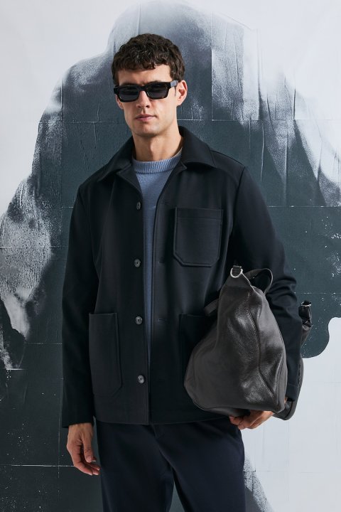 Tomas Erkek Örme Ceket Lacivert - Lufian (1)