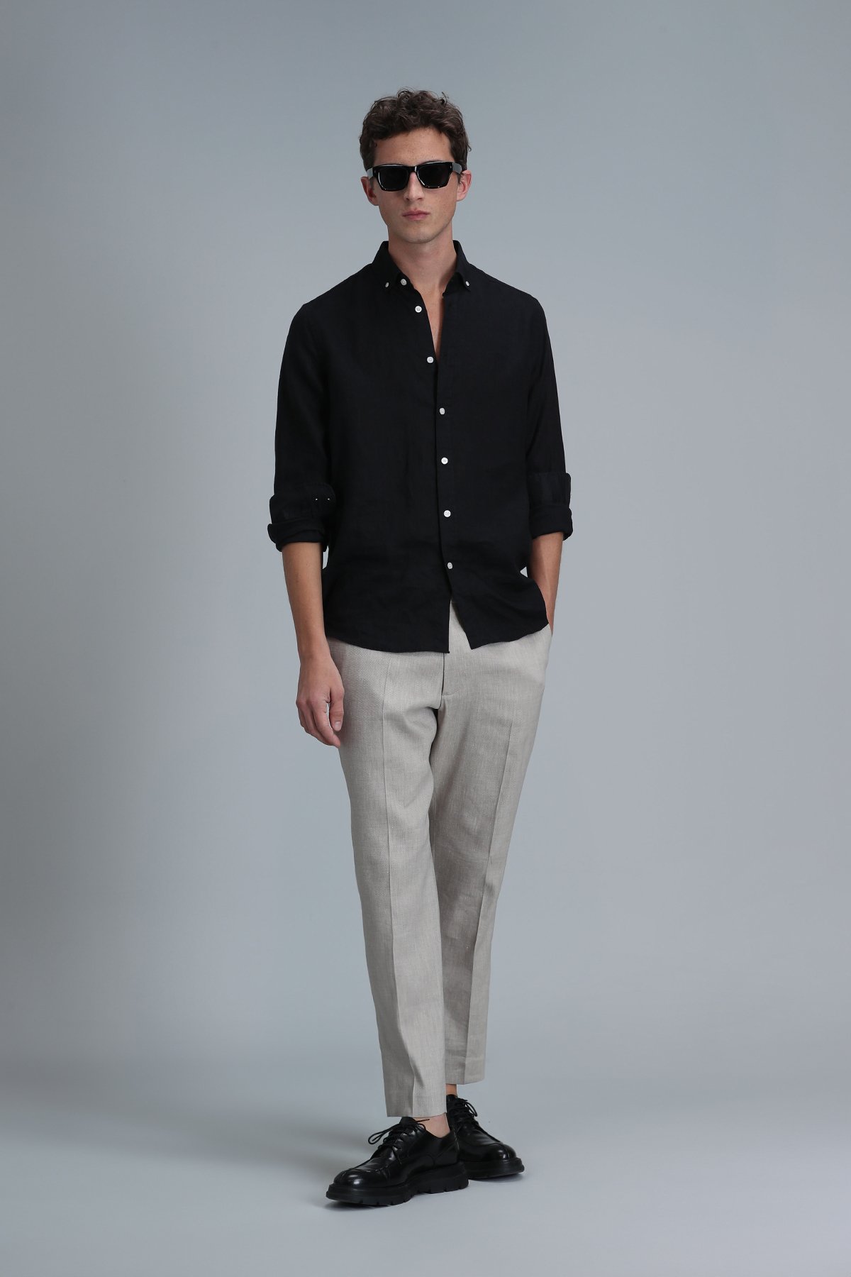 Tomas Smart Erkek Chino Pantolon Comfrot Fit Bej - Lufian