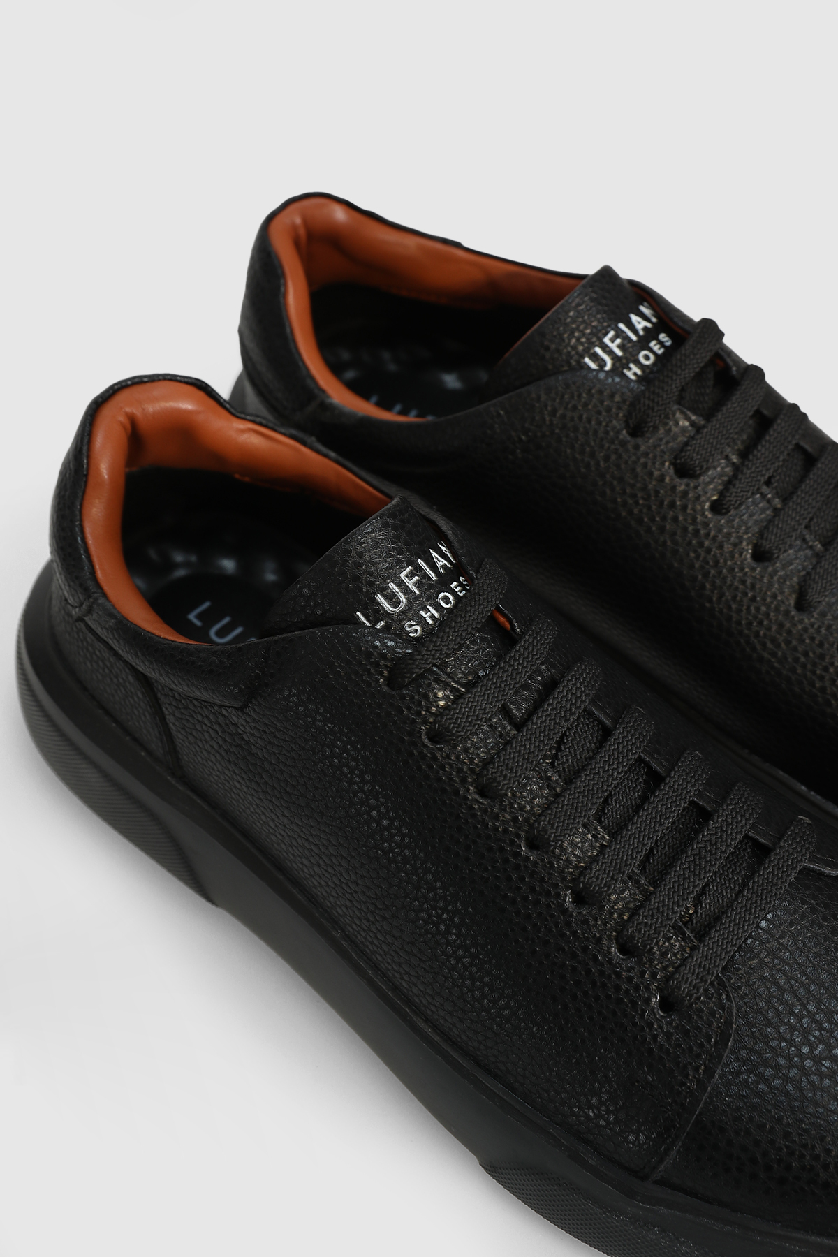 Tommy Erkek Deri Sneaker Ayakkabı Siyah - Lufian (1)