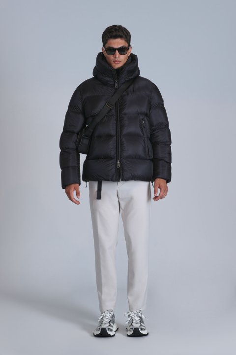 Tommy Kaz Tüyü Erkek Mont Siyah - Lufian (1)