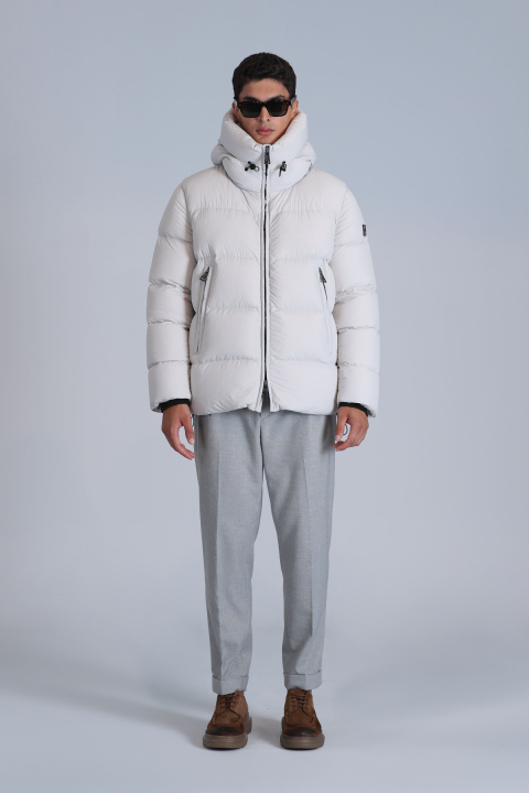 Tommy Kaz Tüyü Erkek Mont Taş - Lufian (1)