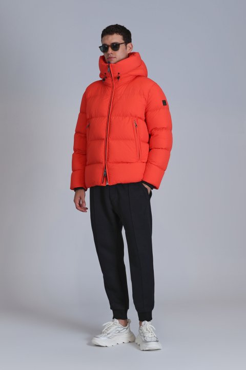 Tommy Kaz Tüyü Erkek Mont Turuncu - Lufian (1)