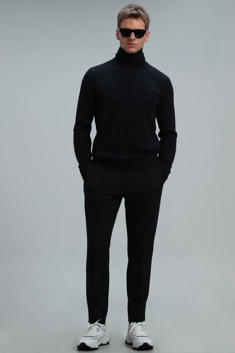 Tony Erkek Kazak Lacivert - Lufian (1)