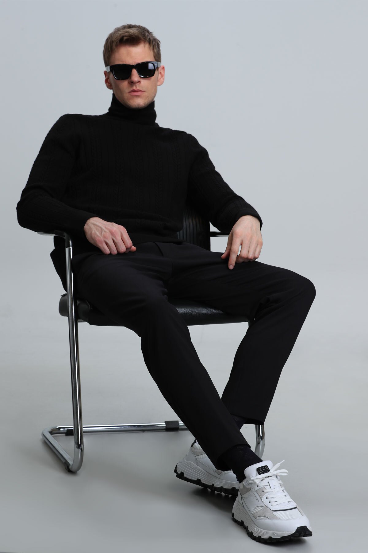 Tony Erkek Kazak Siyah - Lufian