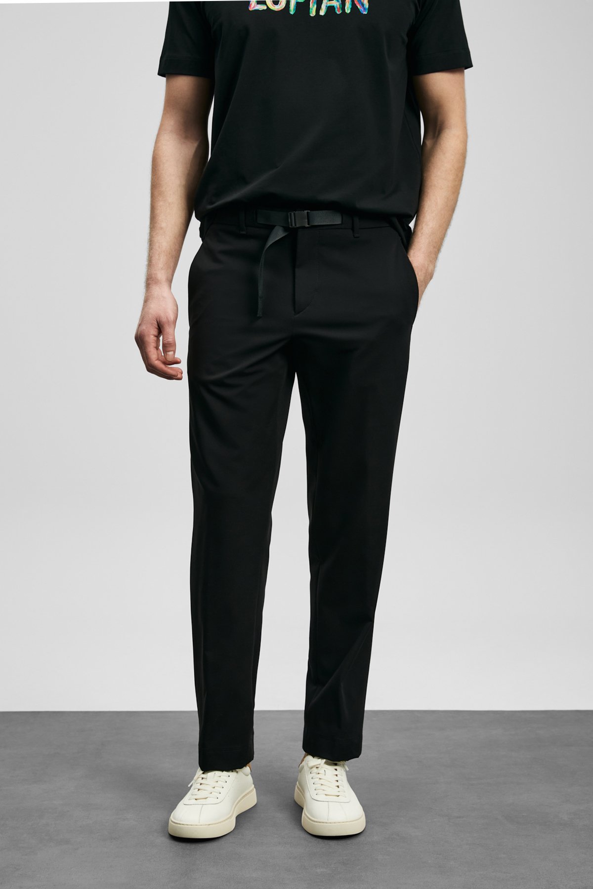 Torın Smart Erkek Chino Pantolon Slim Fit Siyah - Lufian (1)