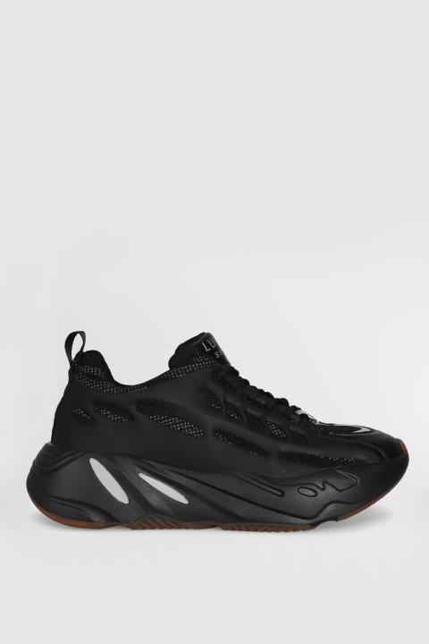 Travıs Mens Sneaker Shoes Black - Lufian