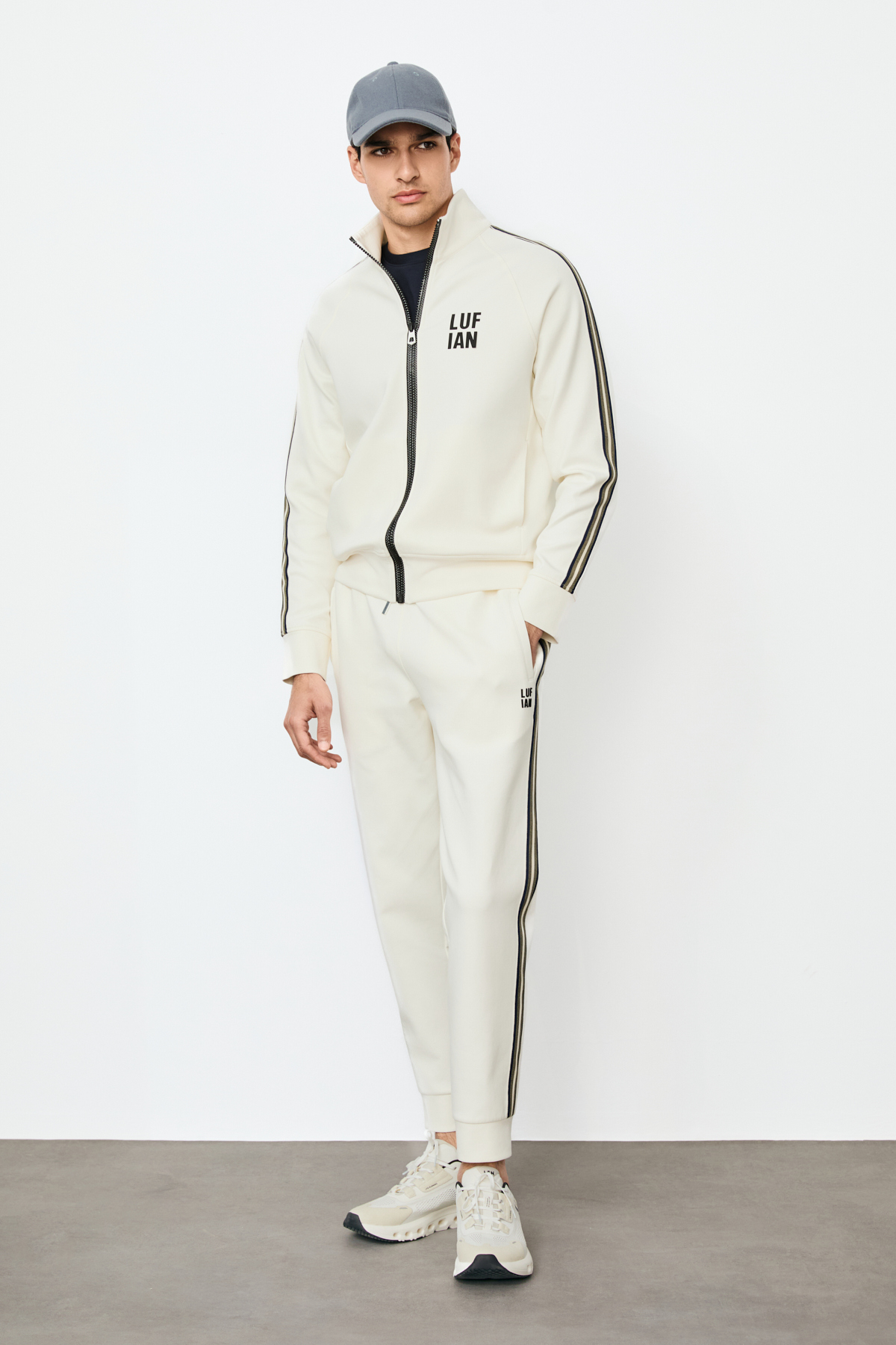 Male Tracksuit Six Off Whıte - LUFIAN