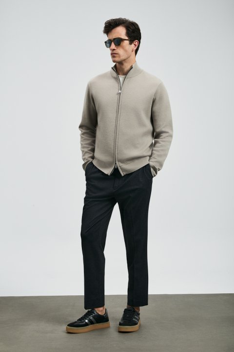 Troy Erkek Hırka Bej - Lufian (1)