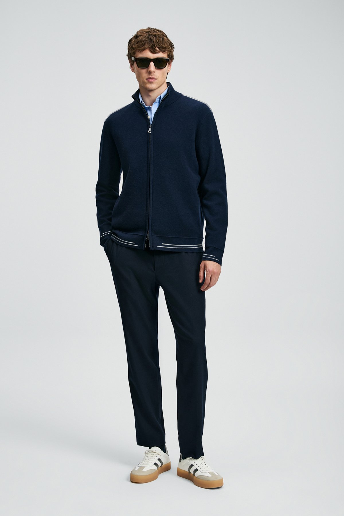 Male Cardigan Navy - Lufian (1)