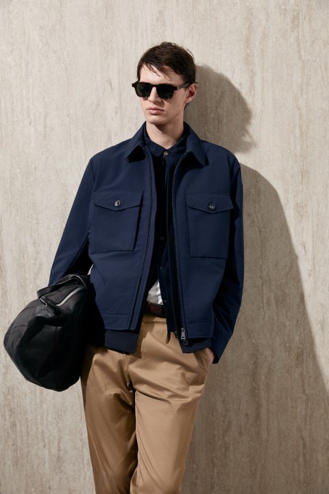 Troy Erkek Mont Lacivert - Lufian (1)