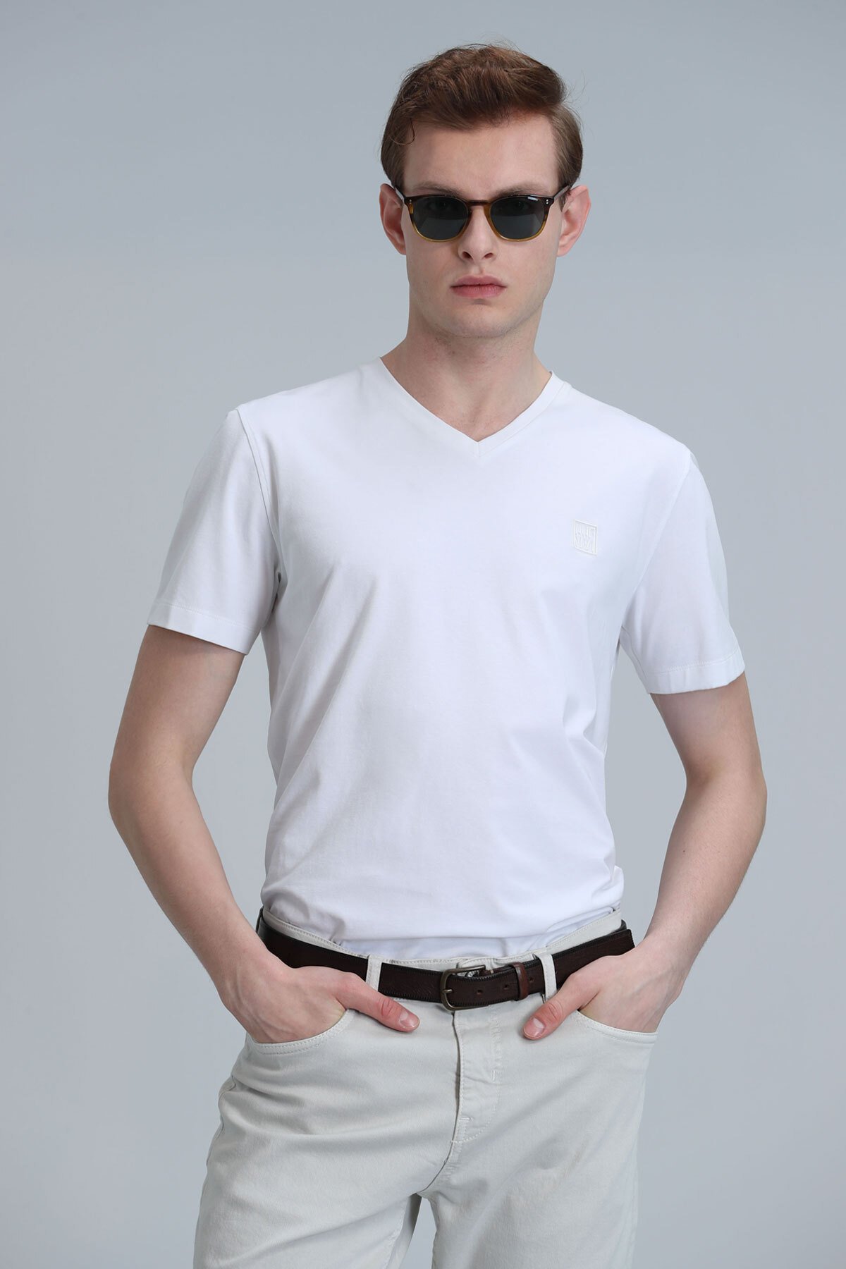 Tuna Modern Grafik T- Shirt Beyaz - Lufian