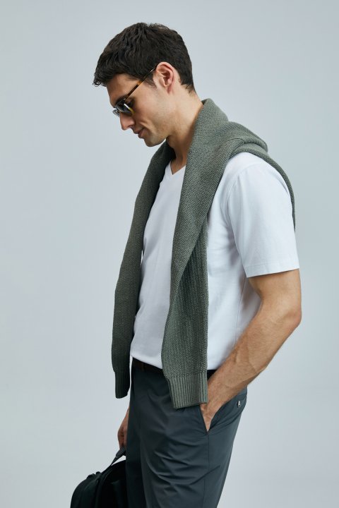 Tuna Modern Grafik T- Shirt Beyaz - Lufian (1)