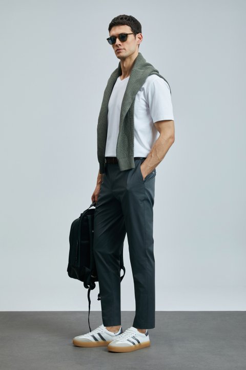 Tuna Modern Grafik T- Shirt Beyaz - Lufian