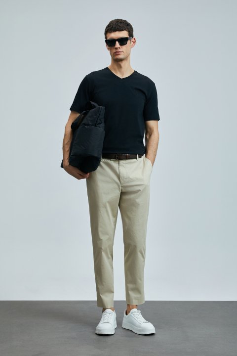 Tuna Modern Grafik T- Shirt Siyah - Lufian (1)