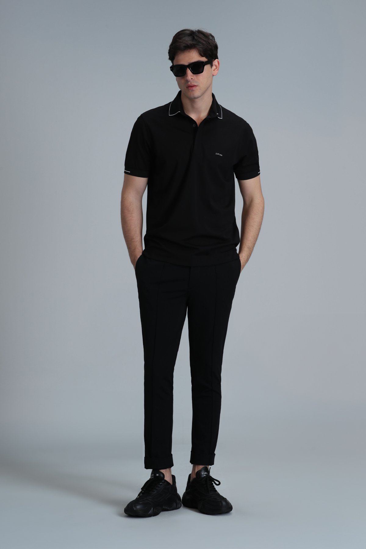 Tylor Smart Erkek Polo Tişört Siyah - Lufian (1)