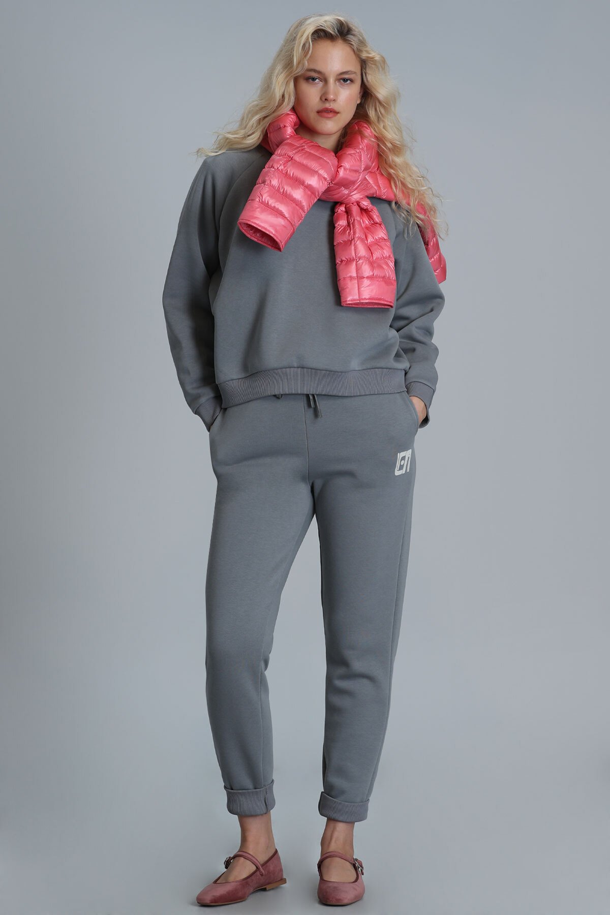 Uwen Kadın Örme Sweatshırt Nefti Yeşil - Lufian (1)