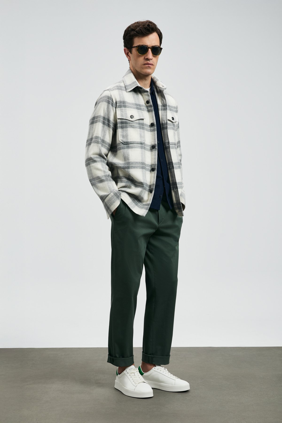 Valdo Erkek Basic Gömlek Regular Fit Gri - Lufian (1)